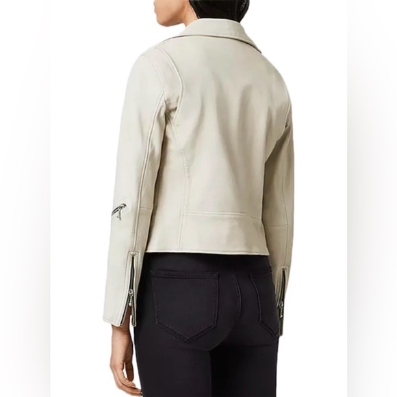 All Saints Riley Leather Biker Jacket - Picture 4 of 12